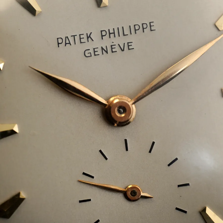 Patek Philippe 2424 Cioccolatone - Flame Lugs - silberfarbenes Emaille-Zifferblatt in exzellentem Zustand