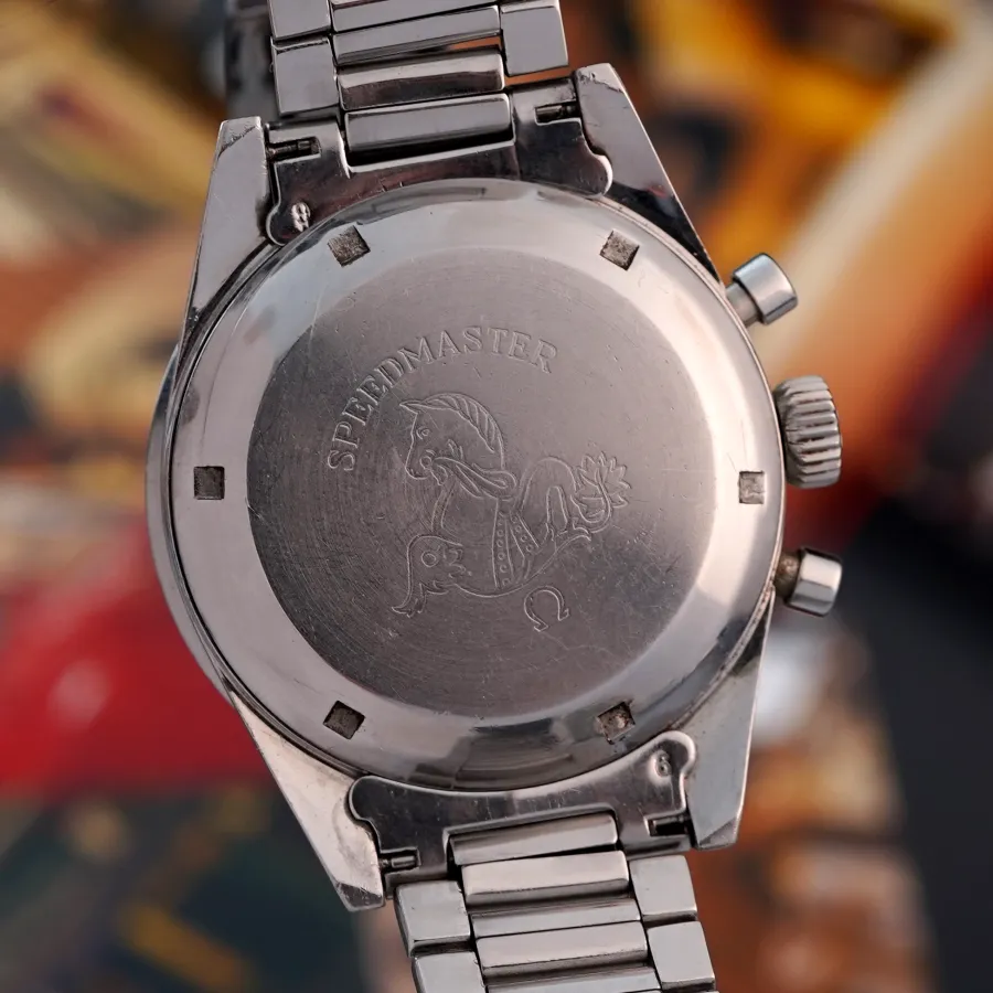Omega Speedmaster 2998-1 Tropical MK1 - screw-down case back with intact engravings
