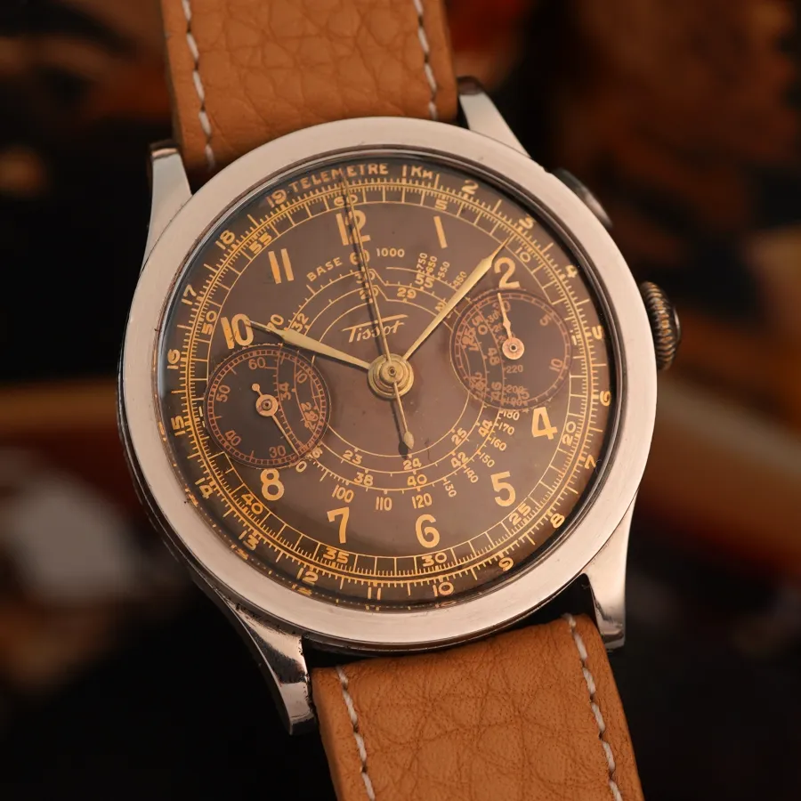 Tissot Chronograph Cal. 33.3 15TL - Glossy Gilt Tropical - 38 mm Gehäuse