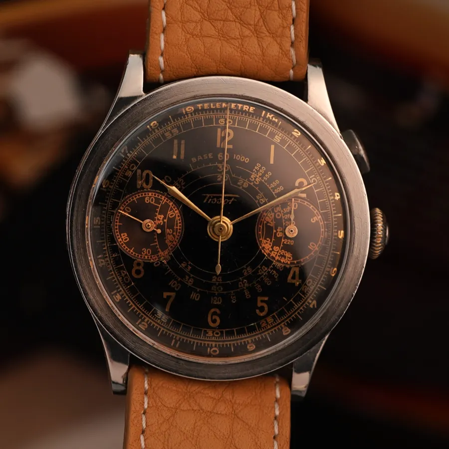 Tissot Chronograph Cal. 33.3 15TL - Glossy Gilt Tropical - je nach Blickwinkel wechselnde Farbtöne