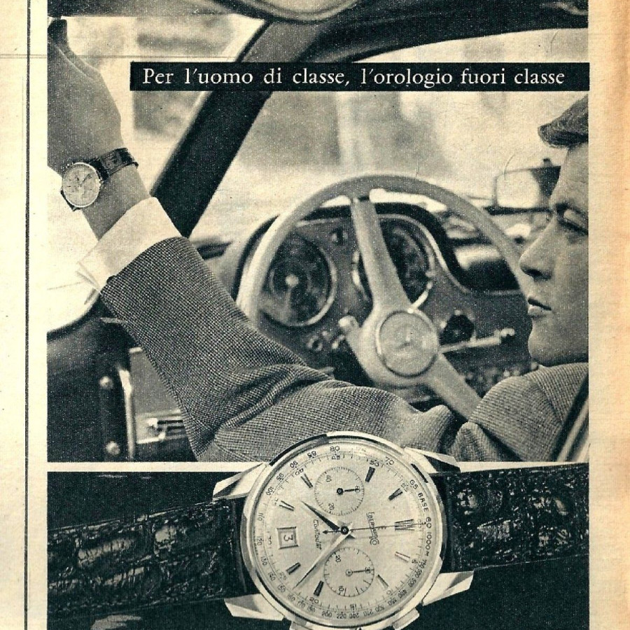 Eberhard Contodat 14900 Roulette Quickset Date - originale Werbung aus den 1950er Jahren