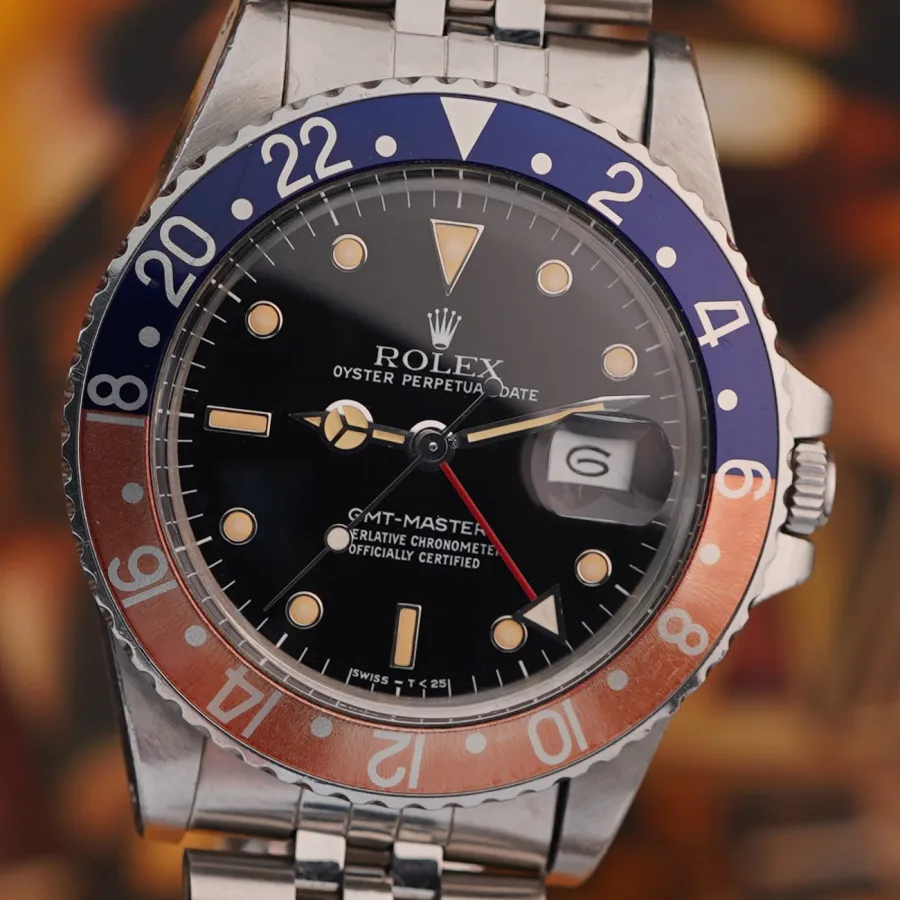 Rolex GMT Master 16750 Faded Pepsi Bezel - leicht verblichene Lünette sorgt für einen wunderschönen Vintage-Look