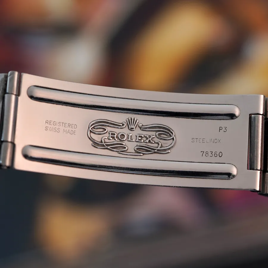 Rolex Explorer II 16550 Rail Dial & Spider Dial - clasp code P3 inside the back
