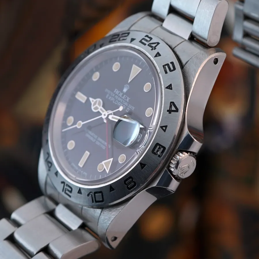 Rolex Explorer II 16550 Rail Dial & Spider Dial - Oyster case in great condition