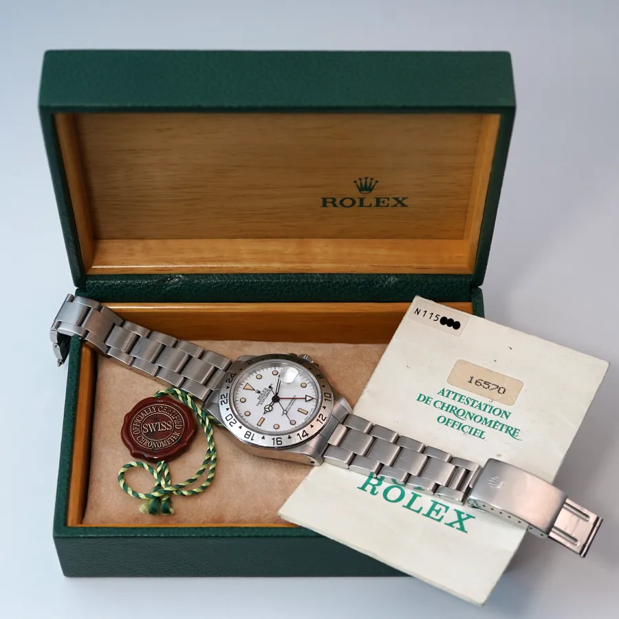 Rolex Explorer 16570 Chicchi di Mais - Box and Papers - sammelwürdiges Set