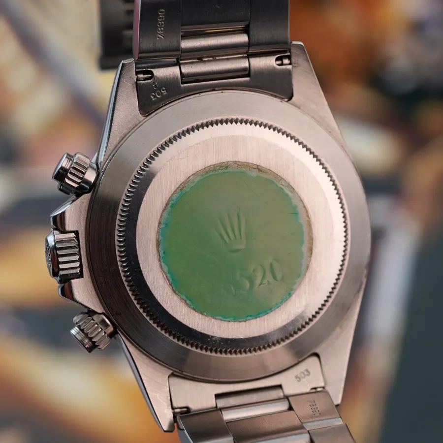 Rolex Daytona 16520 Black Dial - Sticker - originaler Rolex-Sticker auf dem Boden