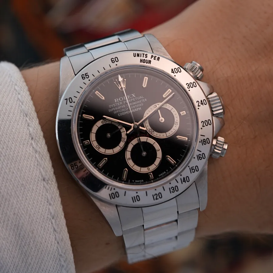 Rolex Daytona 16520 Black Dial - Sticker - begehrtes schwarzes Zifferblatt in hervorragendem Zustand