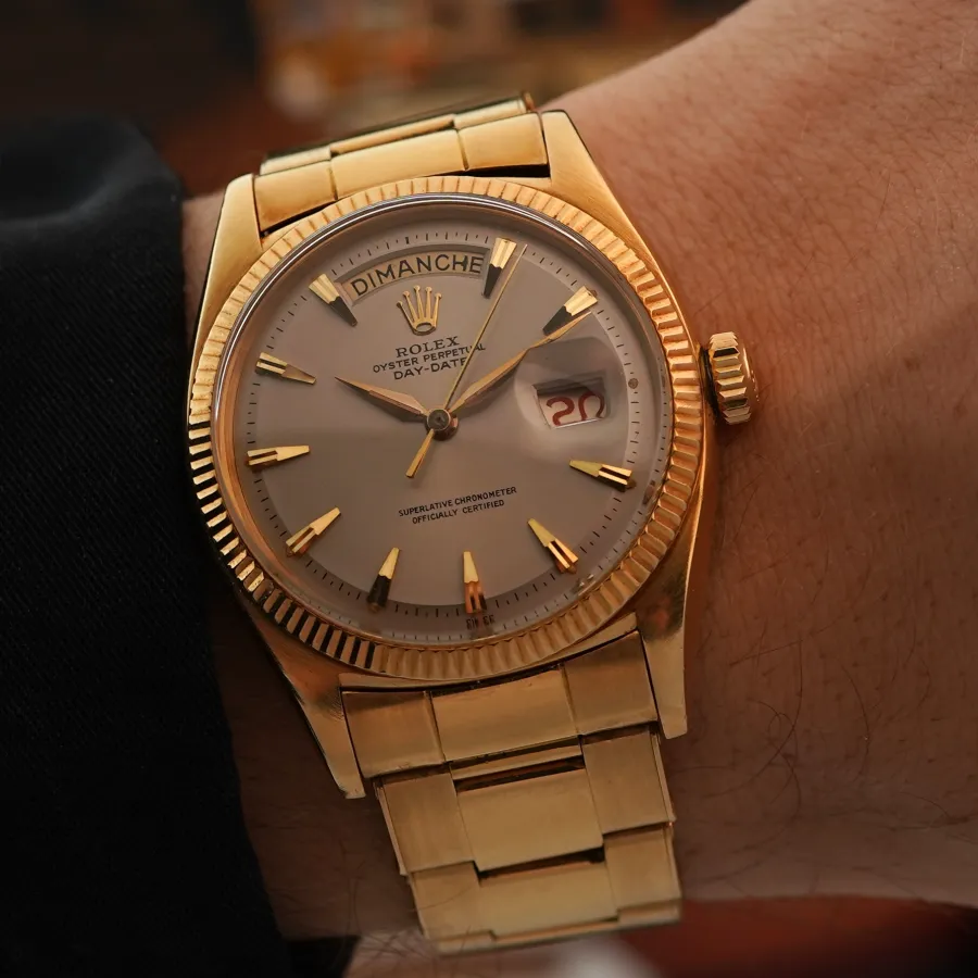 Rolex Day-Date 6611B Matt Gray Dial - D'Agosto Bracelet - stunningly elegant on the wrist
