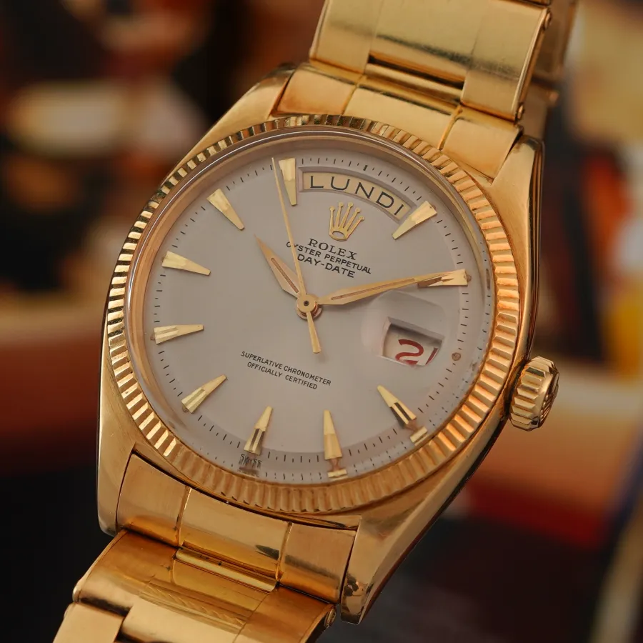Rolex Day-Date 6611B Matt Gray Dial - D'Agosto Bracelet - 18k yellow gold case