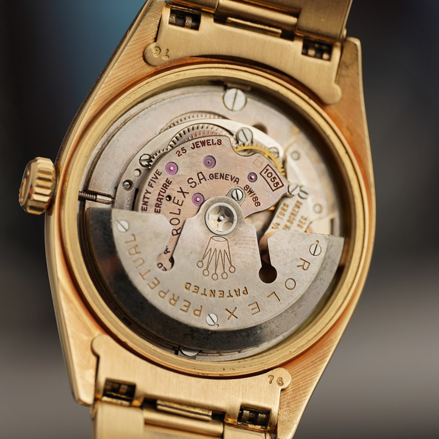 Rolex Day-Date 6611B Matt Gray Dial - D'Agosto Bracelet - automatic movement Rolex caliber 1055 with a butterfly rotor