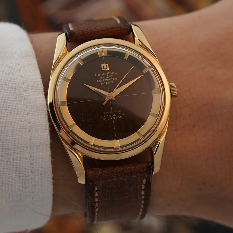 Universal Genève Polerouter De Luxe 10357/3 CHRONOMETER - atemberaubendes Aussehen am Handgelenk
