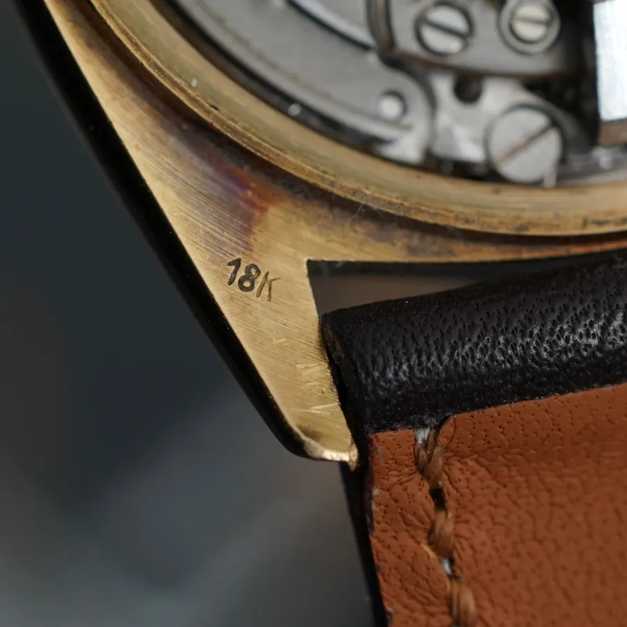 Rolex Day-Date 1803 Doorstop Dial - intact gold hallmarks