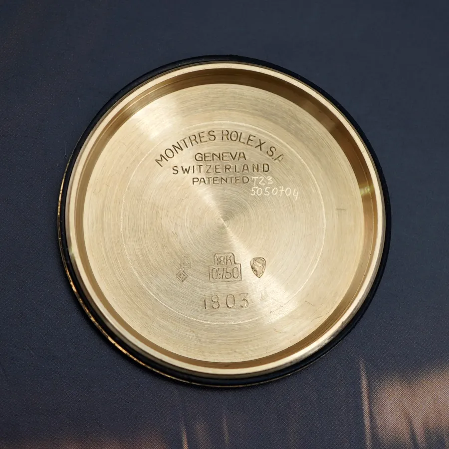 Rolex Day-Date 1803 Doorstop Dial - correct engravings inside the back