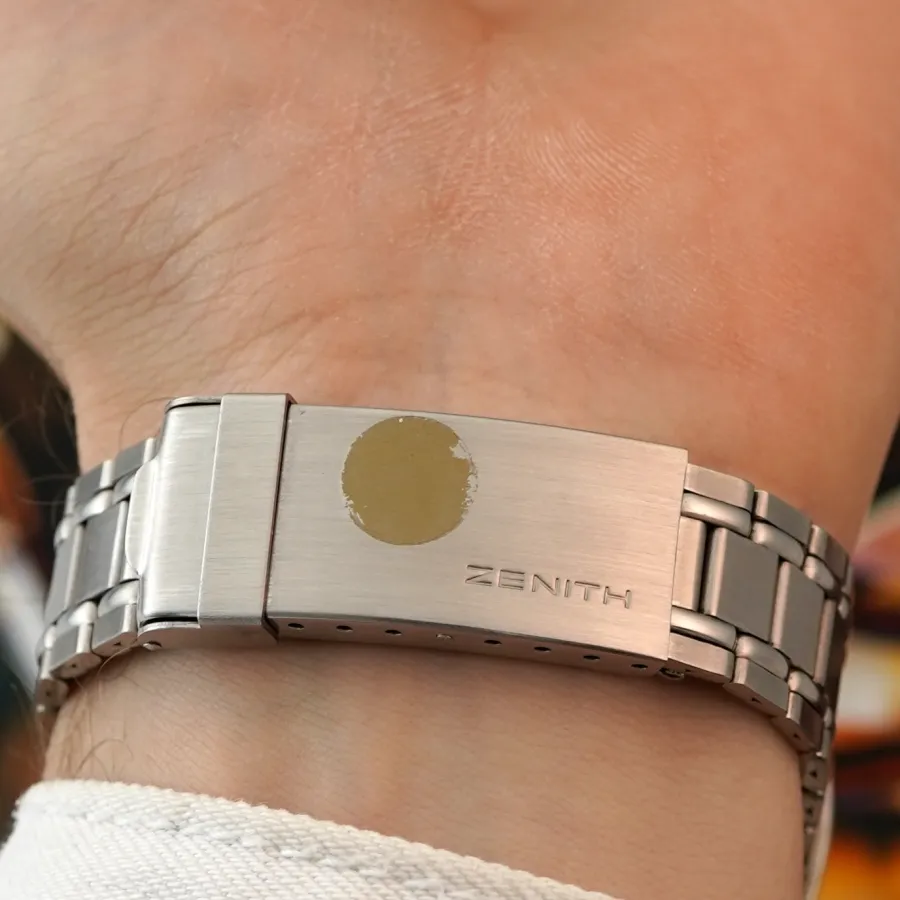 Zenith Diver A3637 "Zebra" - Gay-Frères Bracelet - Zenith signed clasp