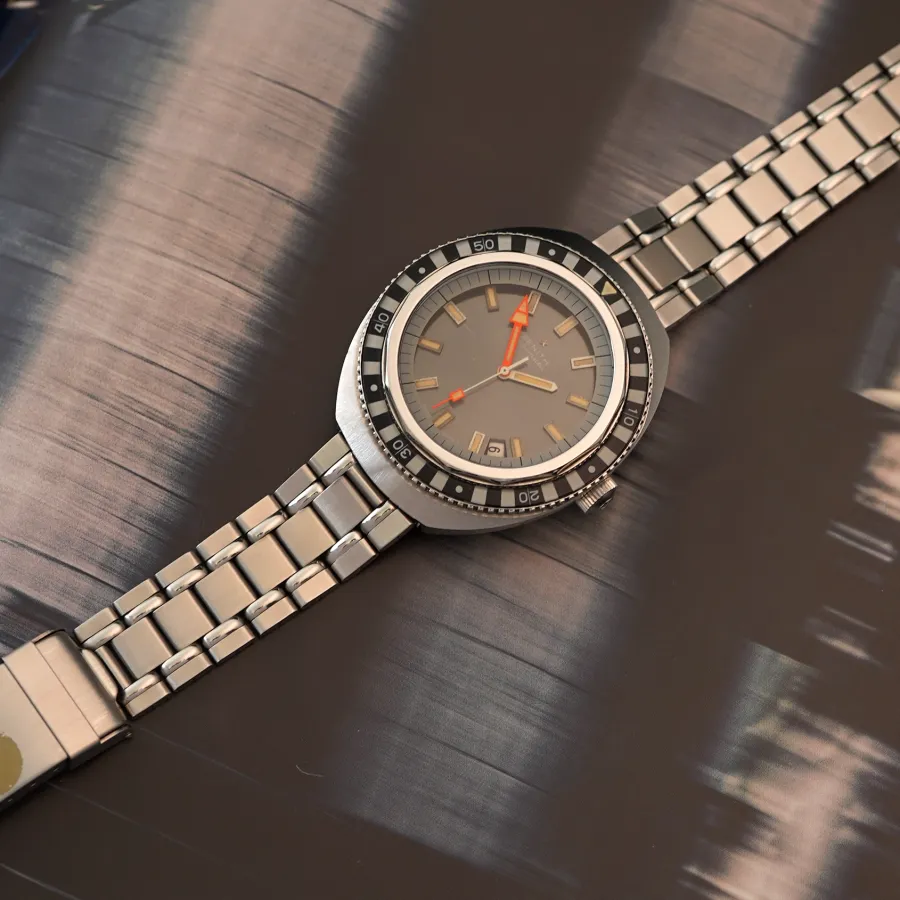 Zenith Diver A3637 "Zebra" - Gay-Frères Bracelet - original Gay-Frères stainless steel bracelet