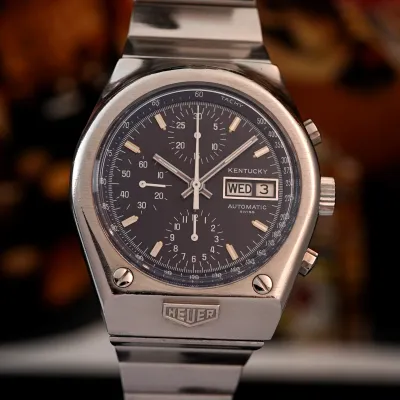 Heuer Kentucky 750.703 Blue Dial