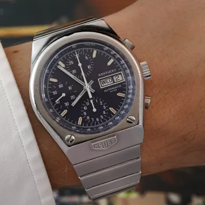Heuer Kentucky 750.703 Blue Dial