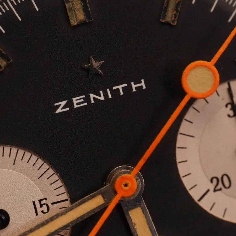 Zenith Super Sub Sea A3736 Orange Bezel - greatly preserved dial