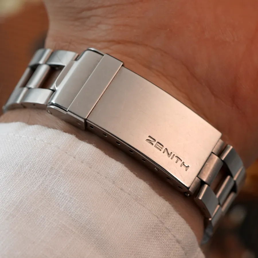 Zenith Super Sub Sea A3736 Orange Bezel - original Gay-Frères bracelet with the Zenith clasp