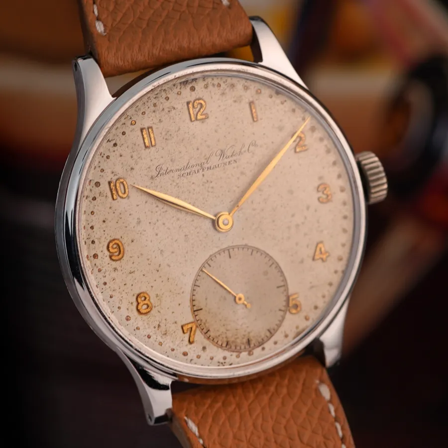 IWC Portugieser 325 Stunning Patina - aufgesetzte Goldziffern als stilprägendes Designelement