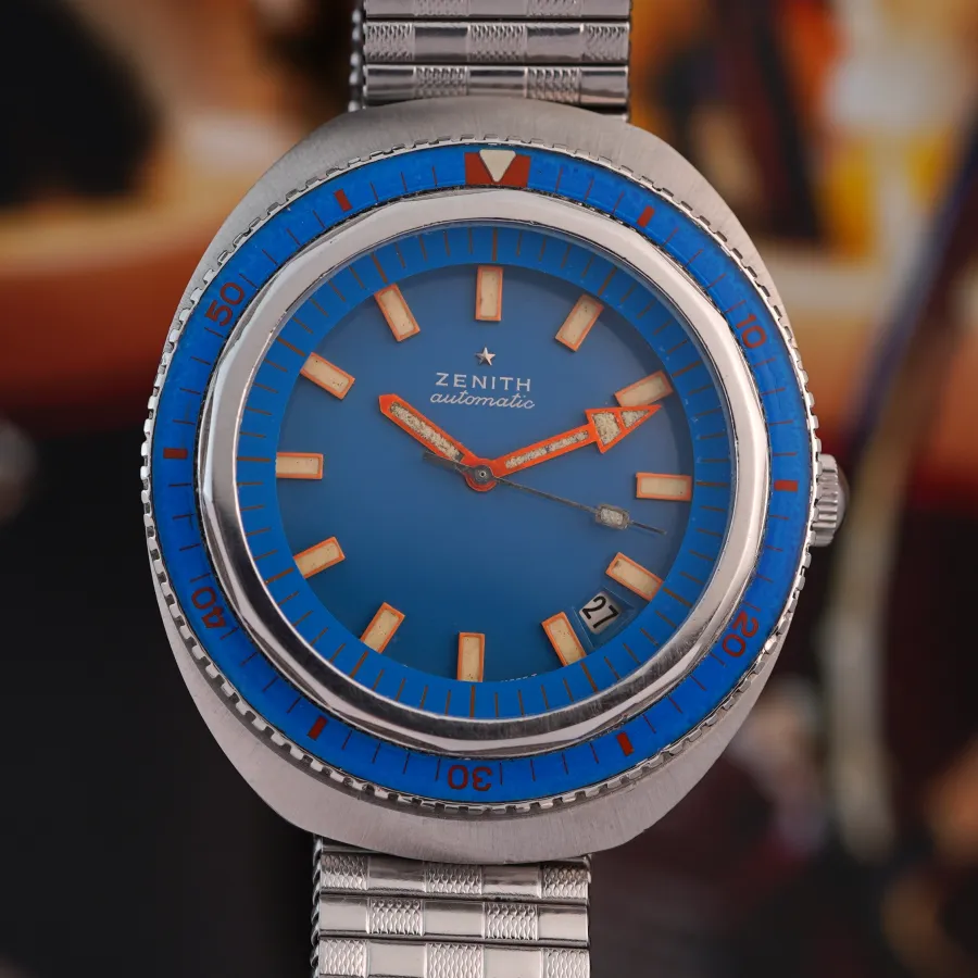 Zenith Diver A3637 Big Sea Blue - the unmistakable look of the 1960s Big Sea Blue