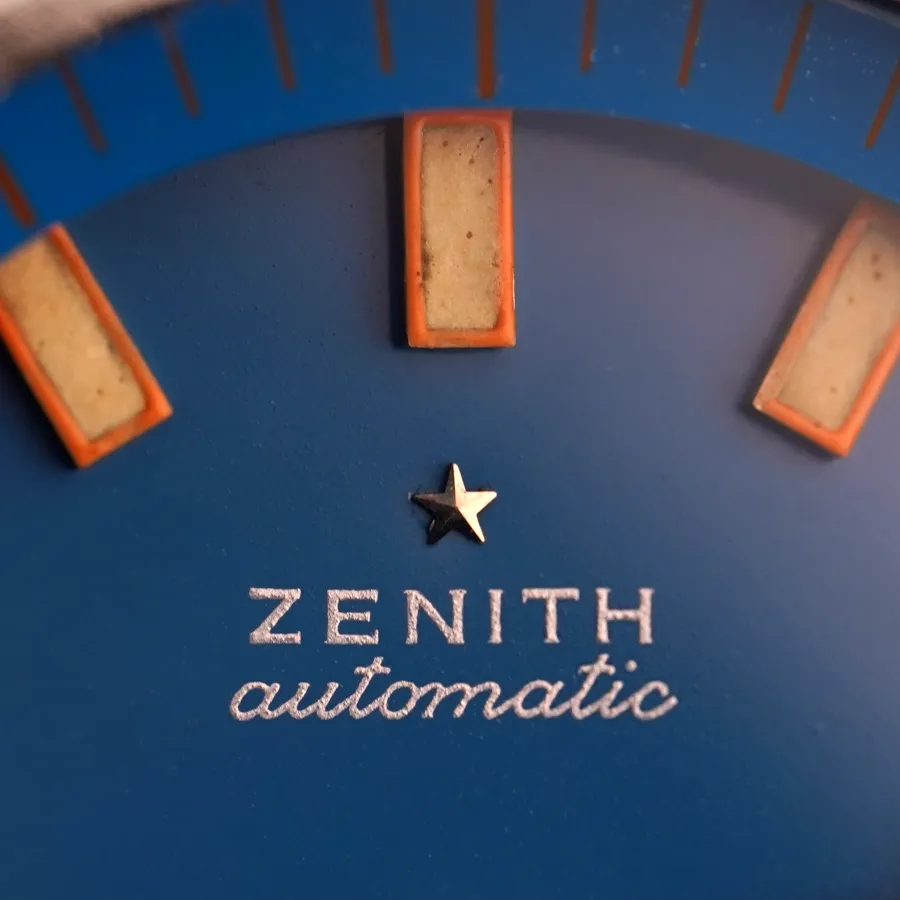 Zenith Diver A3637 Big Sea Blue - fantastic condition of the dial with original tritium lume