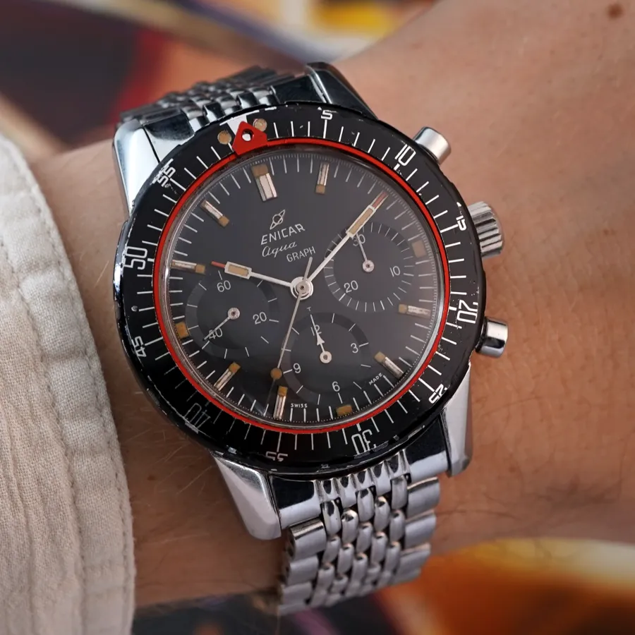 Enicar Aqua-Graph 072/002 MK1 - bold and strking look on the wrist
