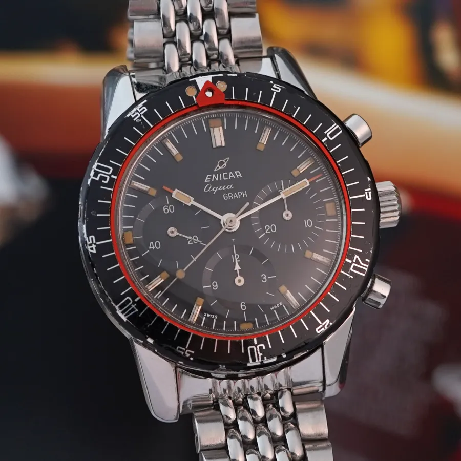 Enicar Aqua-Graph 072/002 MK1 - 40 mm case