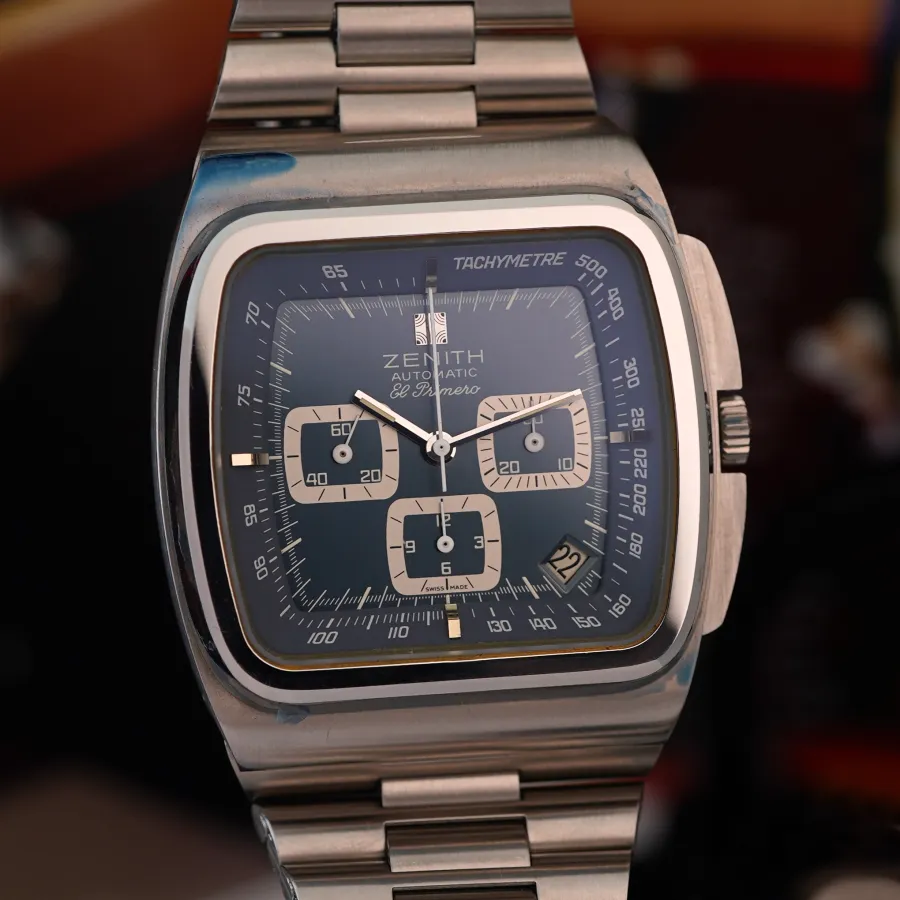 Zenith El Primero 01-0200-415 TV Screen - NOS - tachymeter scale and date