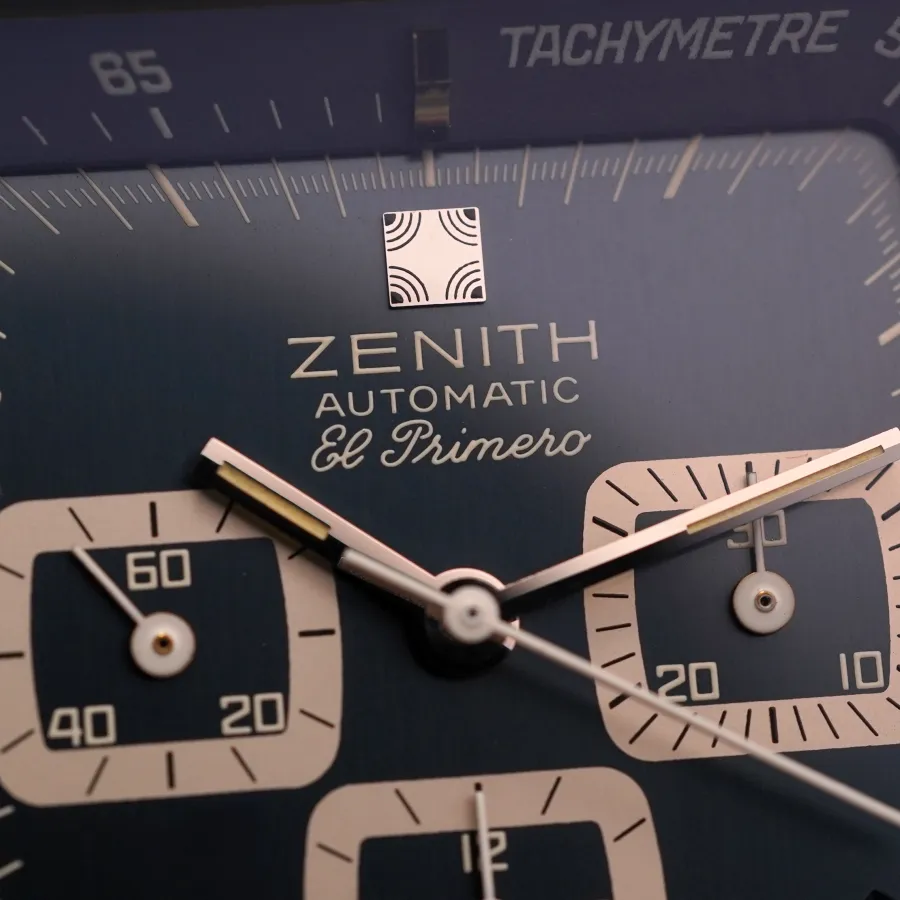 Zenith El Primero 01-0200-415 TV Screen - NOS - absolutely flawless blue dial
