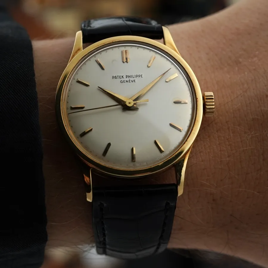 Patek Philippe Calatrava 570 Oversized - cremefarbenes Zifferblatt im großen 35,5 mm Gehäuse