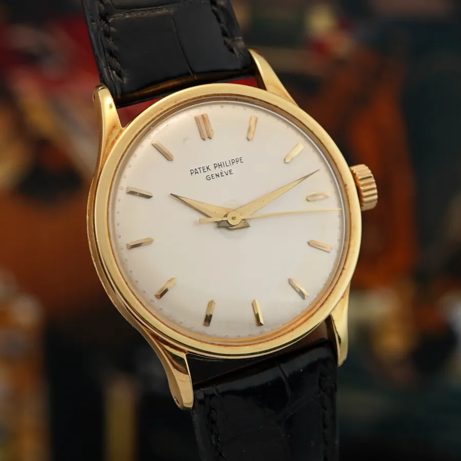 Patek Philippe Calatrava 570 Oversized - 18k Gold, Dauphine Zeiger, applizierte Marker