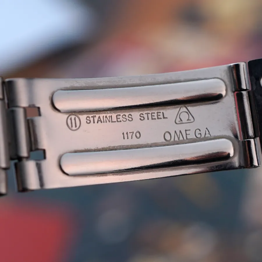 Omega Seamaster 176.007 Silver & Blue - Airplane Hand - bracelet reference 1170