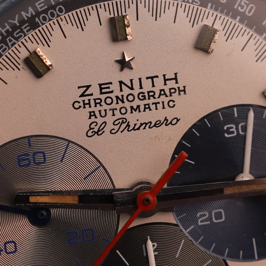 Zenith El Primero A3817 - Only 1000 made - fantastischer Zustand mit natürlicher Patina und originaler Leuchtmasse