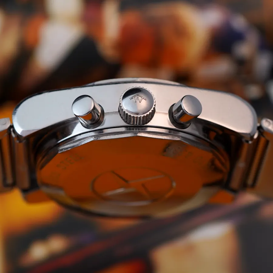 Movado Astronic HS360 01.0010.436 Full Calendar Chronograph - original Movado crown and chronograph pushers