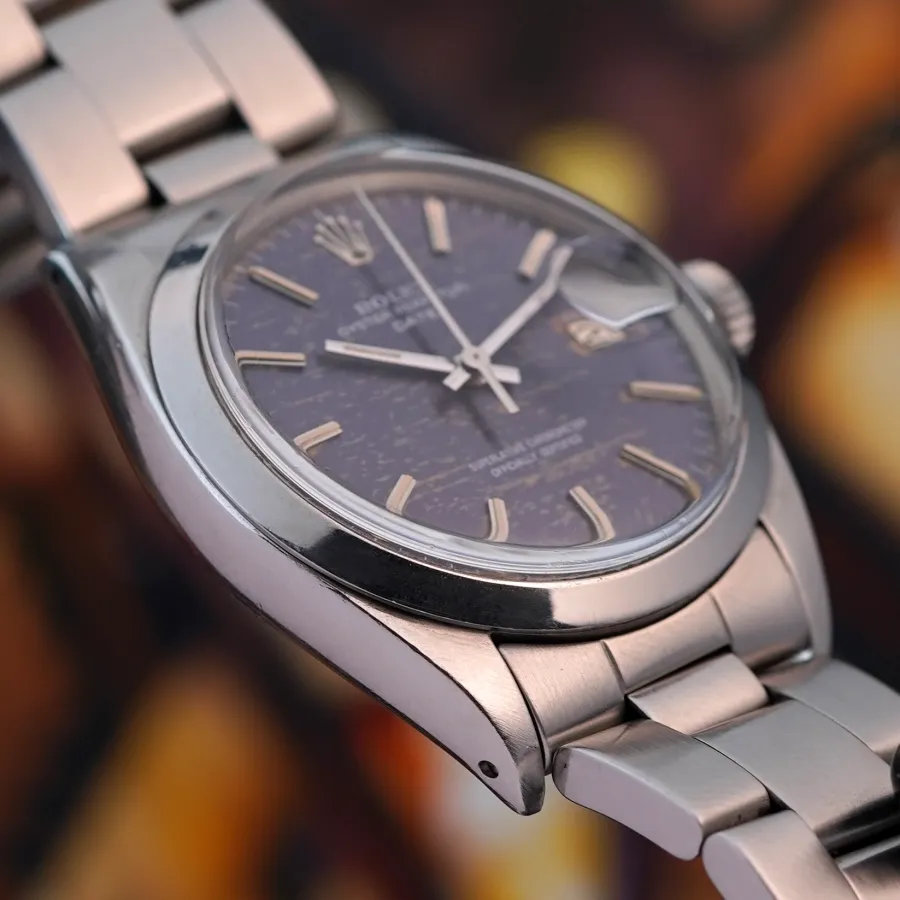 Rolex Date 1500 Blue Mosaic Dial - very good condition of the case