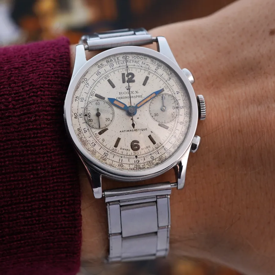 Rolex Chronograph 2811 Double Swiss Signed Dial - a historically important chronograph