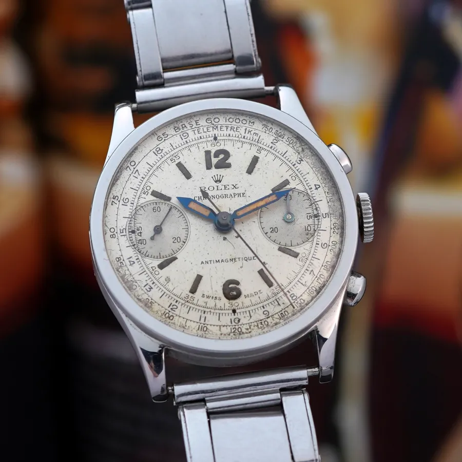 Rolex Chronograph 2811 Double Swiss Signed Dial - 32,5 mm stainless steel case