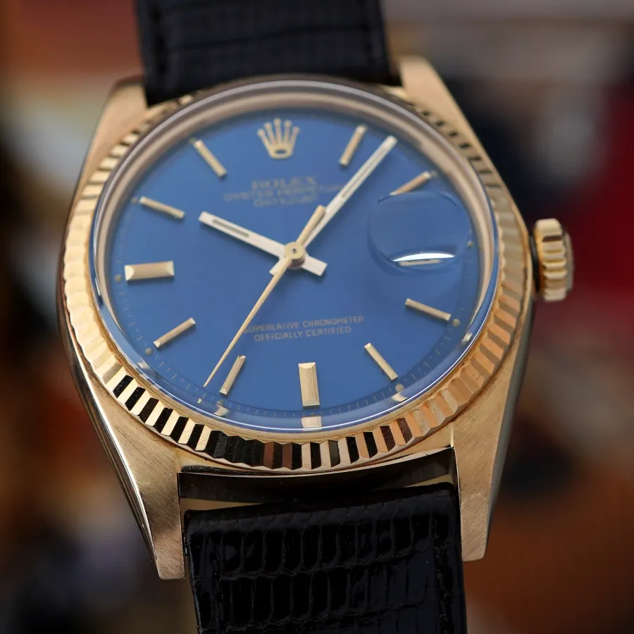 Rolex Datejust 1601 Blue Dial - Full Set - originaler Schliff