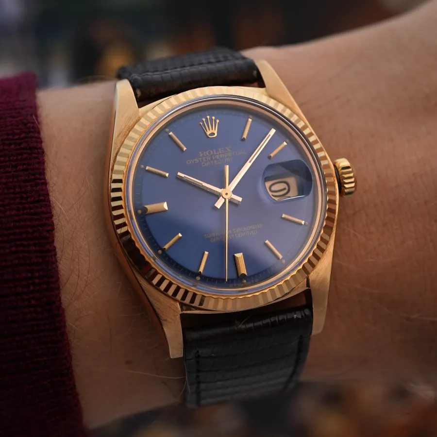 Rolex Datejust 1601 Blue Dial - Full Set - atemberaubender Look am Handgelenk