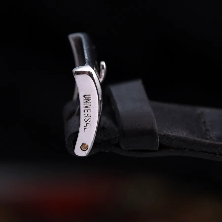 Universal Genève Aero-Compax 22414 Black Dial - ultra-rare Universal Genève clasp