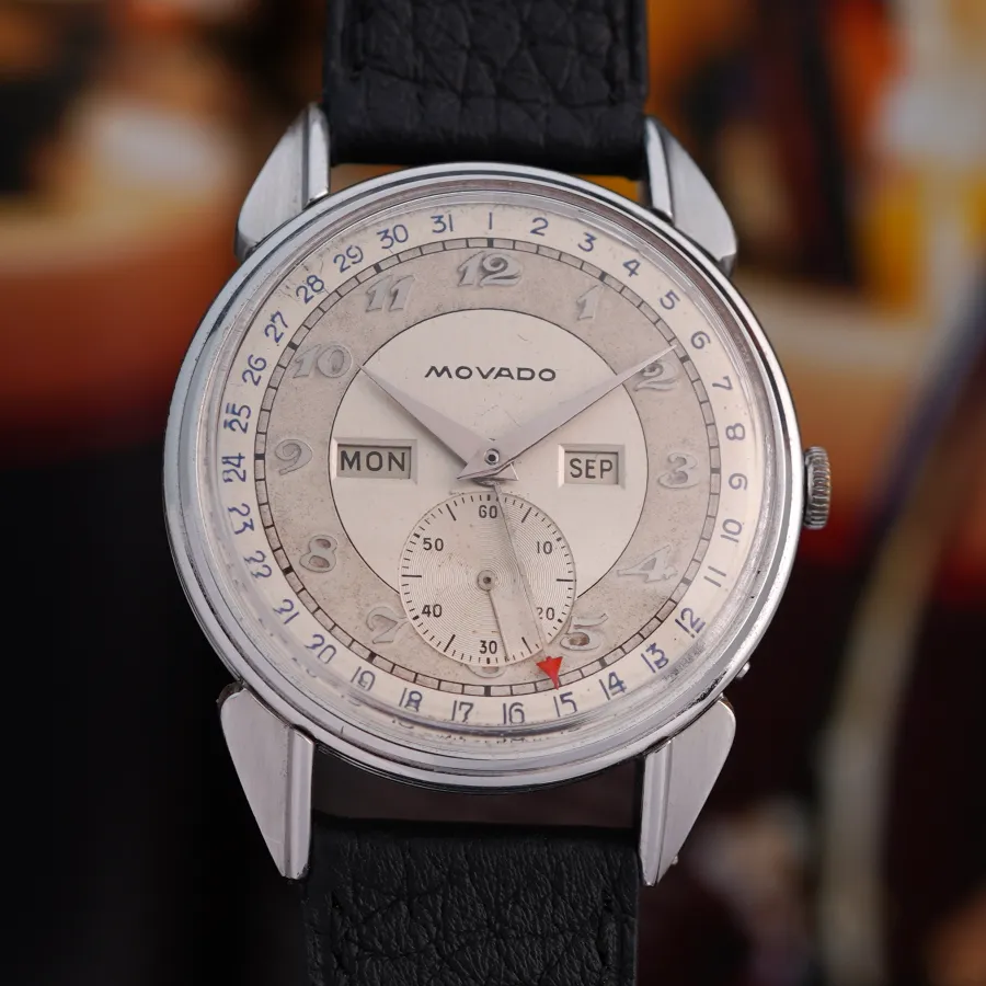 Movado Calendograph 14820 Triple Calendar - a rare vintage calendar watch from the 1940s