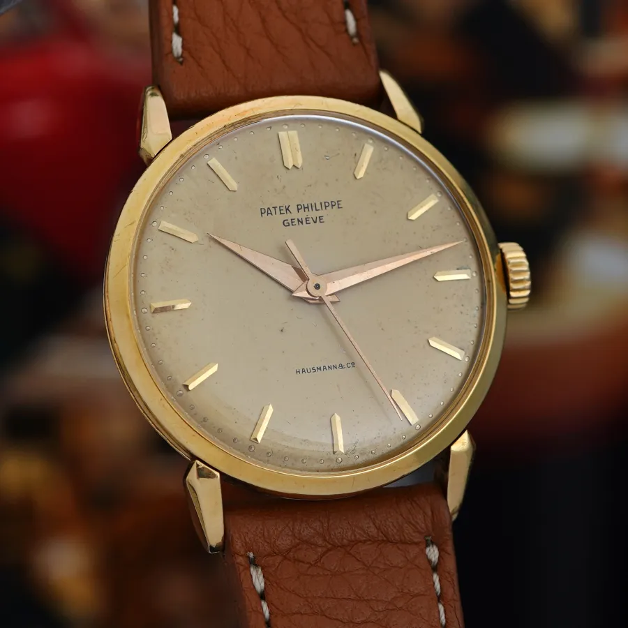 Patek Philippe Calatrava 1578 Hausmann & Co - Spider Lugs - large 35 mm case in 18k gold