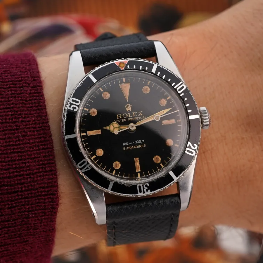 Rolex Submariner 6536/1 Unpolished Case - Mirror Dial - 100% stimmige, authentische frühe Small-Crown Submariner