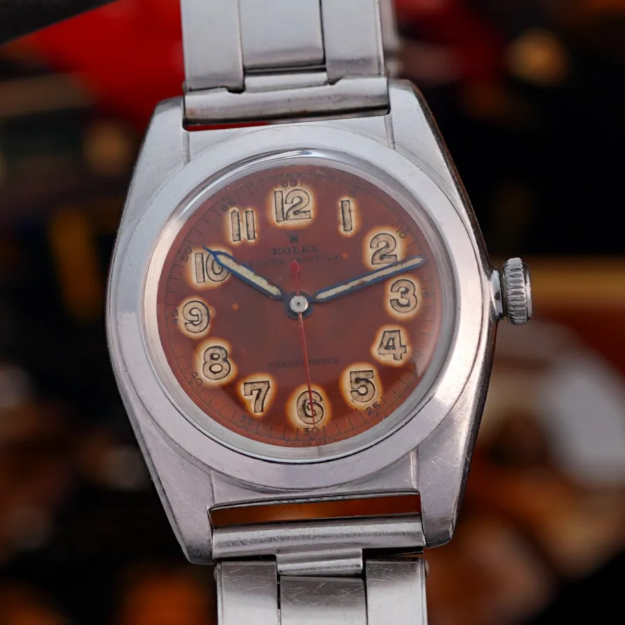 Rolex Oyster Perpetual 2940 Bubbleback - Unique Patina - 32 mm stainless steel case