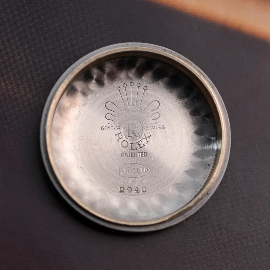 Rolex Oyster Perpetual 2940 Bubbleback - Unique Patina - correct engravings inside the back including the reference 2940