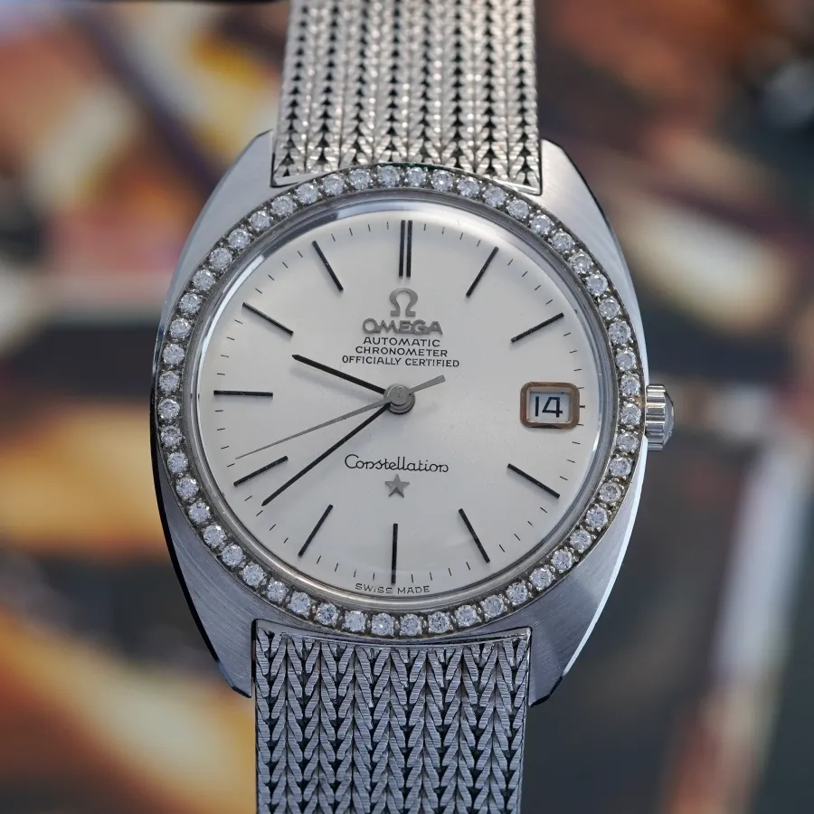Omega Constellation 168.009 / 168.017 Whitegold Diamonds - NOS - luxurious Constellation from the 1960s