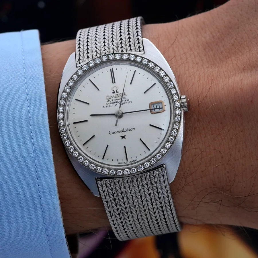 Omega Constellation 168.009 / 168.017 Whitegold Diamonds - NOS - diamonds bezel