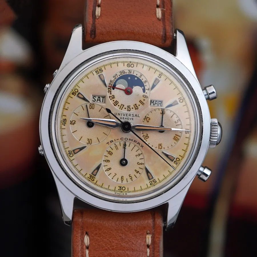 Universal Genève Tri-Compax 22297/1 Spillino - außergewöhnliche frühe Tri-Compax aus den 1950er Jahren