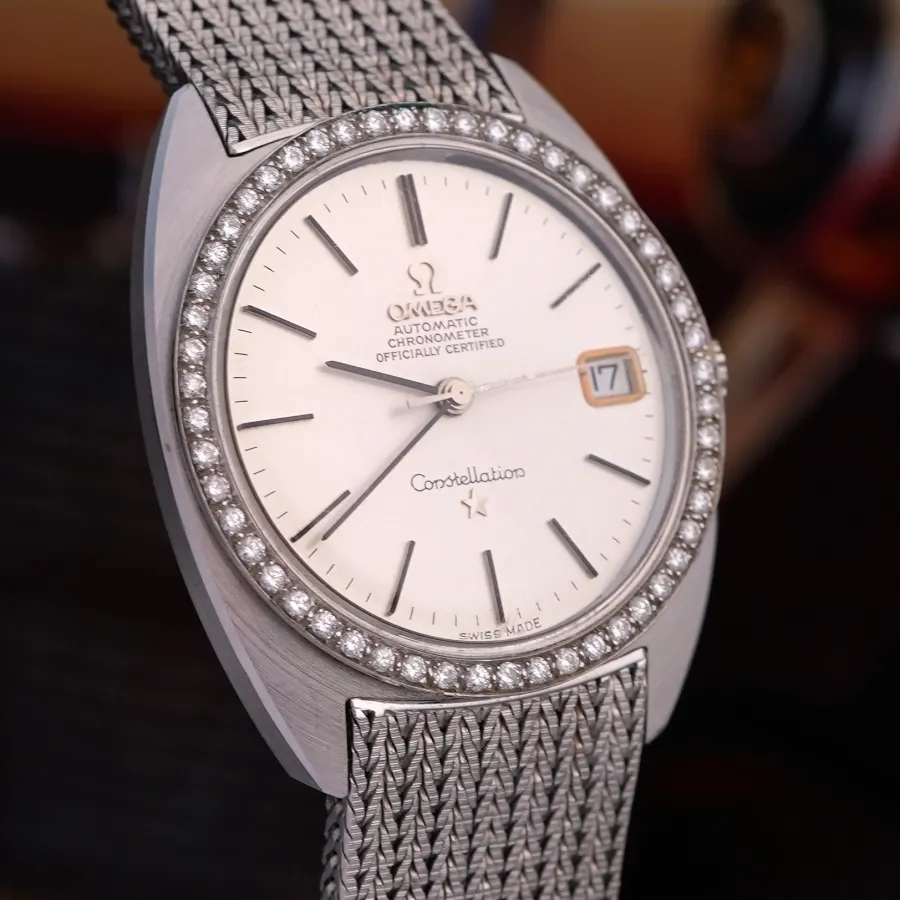 Omega Constellation 168.009 / 168.017 Whitegold Diamonds - NOS - unpolished, almost unworn case